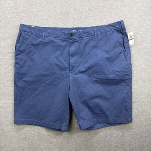 Izod Saltwater Shorts Mens 48 Big Tall Chino Blue Relax Classic Stretch NEW‎